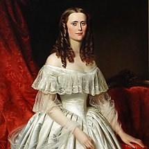 Galeria - Maksymilian Antoni Piotrowski, Portret damy w białej sukni, 1858