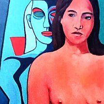 Galeria - „Dzień dobry, monsieur Gauguin”, akryl, płótno, 2010 /fot. Jarosław Pijarowski