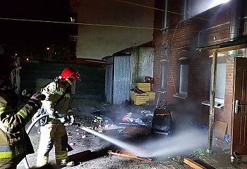 Nocny pożar na ul. Nowej