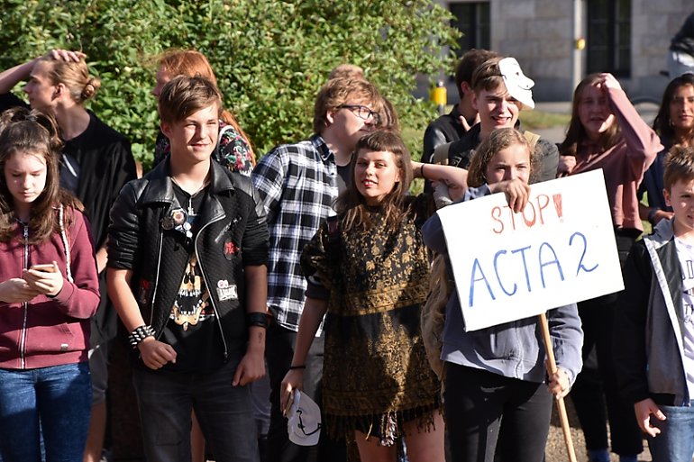 Protestowali przeciwko „ACTA2” [ZDJĘCIA]