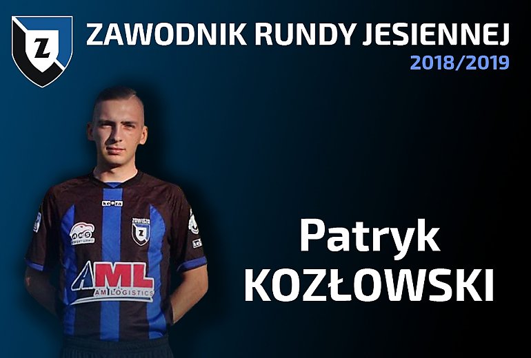 Patryk Kozłowski zawodnikiem rundy jesiennej Zawiszy