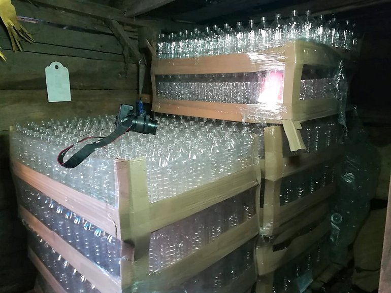Ponad 1100 litrów trefnego spirytusu na Okolu
