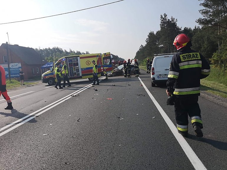 Wypadek między Stryszkiem a Brzozą. Pięć osób