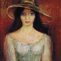 Galeria - Irena Kużdowicz, Dziewczyna w kapeluszu
1968