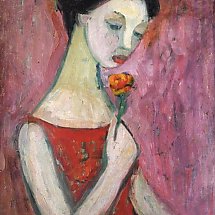 Galeria - Irena Kużdowicz, Dziewczyna z kwiatem
1959