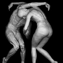 Galeria - Gracjan Kaja, Tancerze, rzeźba, gips ceramiczny, 160 cm, 2010