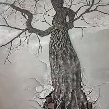 Galeria - Gracjan Kaja, Drzewo, płaskorzeźba, żywica,250cm, 2022
