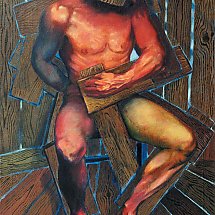 Galeria - 7. Jan Kaja, Poruszenie, akryl, 100x70 cm, 2000