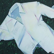 Galeria -  Wojciech Nadratowski, Koszula poety, akryl, 100x70 cm, 2022