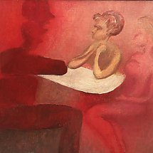 Galeria - 16. Stanisław Matuszczak, bez tytułu, olej 55x46 cm, 1960