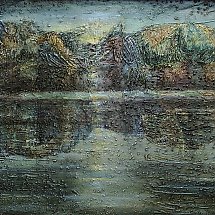 Galeria - Odbicia , akryl, olej, 85x55 cm, 1992