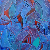 Galeria - Helena Szumańska, Tłum, akryl