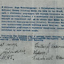 Galeria - Rota przysięgi składanej przez podkomendnych Alojzego Bruskiego „Graba” (zbiory IPN)