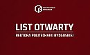 Rektor Politechniki Bydgoskiej z listem otwartym do Marszałka Województwa Kujawsko-Pomorskiego. Chodzi o fundusze unijne