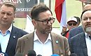Daniel Obajtek chciał dołączyć do protestujących w Solino. Doszło do szarpaniny