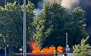 Autobus spłonął w bydgoskim Fordonie. Kierowca i pasażerka zdążyli wysiąść