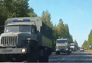 PILNE! Rosyjskie ciężarówki zbliżają się do Białorusi