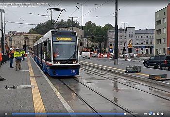 Tramwaje na Kujawskiej. Na razie testowo [VIDEO]