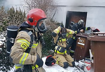 Strażacy walczyli z ogniem na Błoniu [ZDJĘCIA]