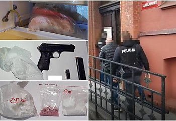 Kokaina, broń palna i amunicja. 52-latek z Bydgoszczy w rękach policji 