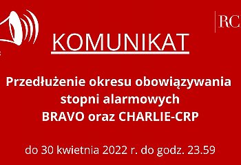 Alarmy BRAVO i CRP CHARLIE wprowadzone w całej Polsce