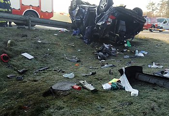 Tragedia pod Skępem. Nie żyje kobieta i dwoje dzieci 