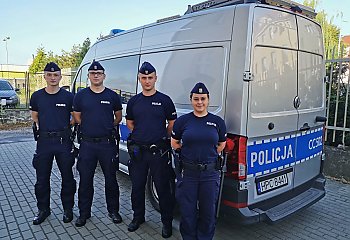 Praktyki młodych policjantów w Grudziądzu