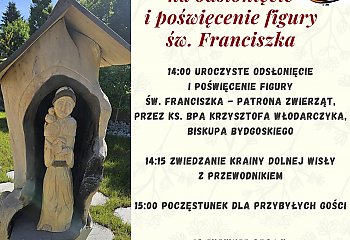 Poświęcenie figury św. Franciszka w Krainie Dolnej Wisły [ZAPROSZENIE]