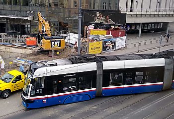 Wykolejenie tramwaju na ul. Focha w Bydgoszczy. Uwaga na utrudnienia