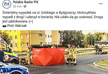 Śmiertelny wypadek na Szwederowie. Zginął motocyklista