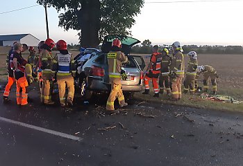 Śmiertelne uderzenie w drzewo. Zginęły dwie osoby [ZDJĘCIA]