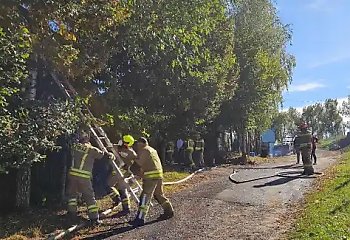 Stodoła paliła się w Więcborku 