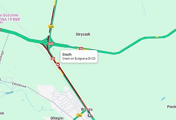 Wypadek w Stryszku. DK 25 zablokowana w obu kierunkach [Z OSTATNIEJ CHWILI]