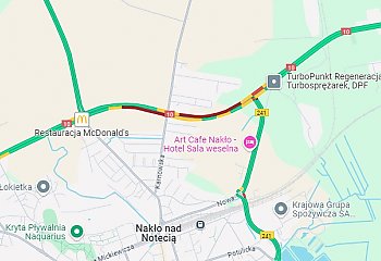 Wypadek na obwodnicy Nakła. Utrudnienia na DK10 [Z OSTATNIEJ CHWILI]