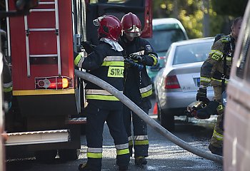 Pożar auta na S5. Trasa zablokowana w okolicach Zbrachlina [Z OSTATNIEJ CHWILI]