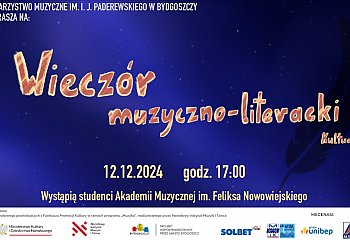 Wieczór muzyczno-literacki w Towarzystwie Muzycznym w Bydgoszczy [ZAPROSZENIE]