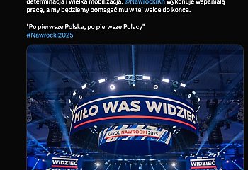 Mocne poparcie Dudy i Kaczyńskiego dla Nawrockiego na konwencji w Łodzi