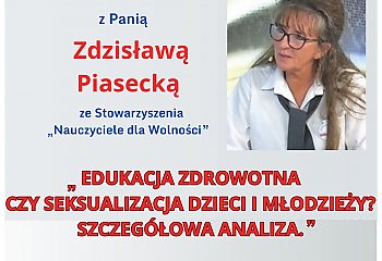 Bydgoszcz: Debata o edukacji zdrowotnej w szkołach – spotkanie z Zdzisławą Piasecką