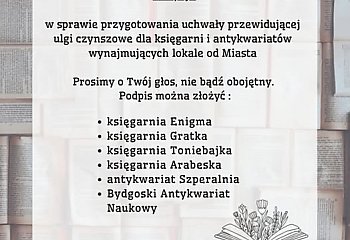 Bydgoszcz: ostatni tydzień na podpisanie petycji w obronie księgarni i antykwariatów