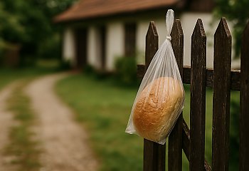 Chleb wisiał na płocie kilka dni. Tak uratowano życie 70-latkowi