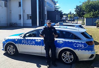 Dramat w Fordonie. Dzielnicowy uratował życie mężczyźnie w kryzysie