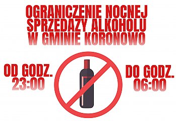Mieszkańcy Koronowa zadecydują, czy będzie zakaz nocnej sprzedaży alkoholu