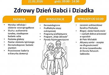 Zdrowy Dzień Babci i Dziadka! Jutro bydgoski oddział NFZ zaprasza na bezpłatne badania