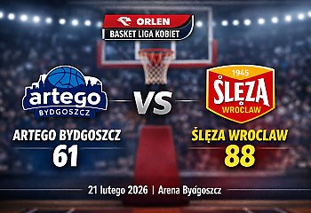 Koszykarki Artego na własnym boisku bez szans z Ślęzą Wrocław
