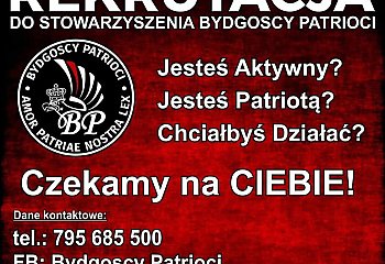 Bydgoscy Patrioci prowadzą rekrutację. Stowarzyszenie szuka nowych członków