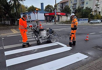 Odświeżają oznakowanie na bydgoskich ulicach. Prace także na głównych rondach