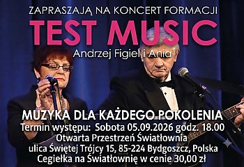 Piosenki, przy których trudno nie śpiewać. TEST MUSIC wystąpi w Bydgoszczy