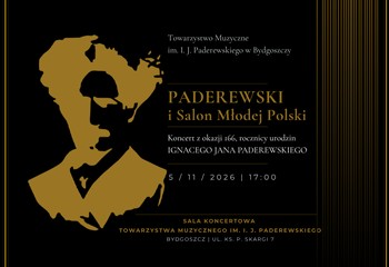 Listopad z Paderewskim. Cztery koncerty przy ul. Skargi w Bydgoszczy