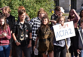 Protestowali przeciwko „ACTA2” [ZDJĘCIA]