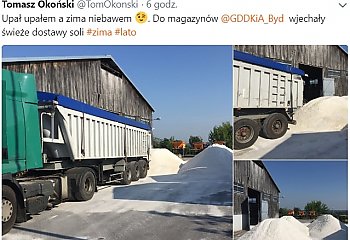 Drogowcy przygotowują się na zimę. Sól trafiła do magazynów [AKTUALIZACJA]